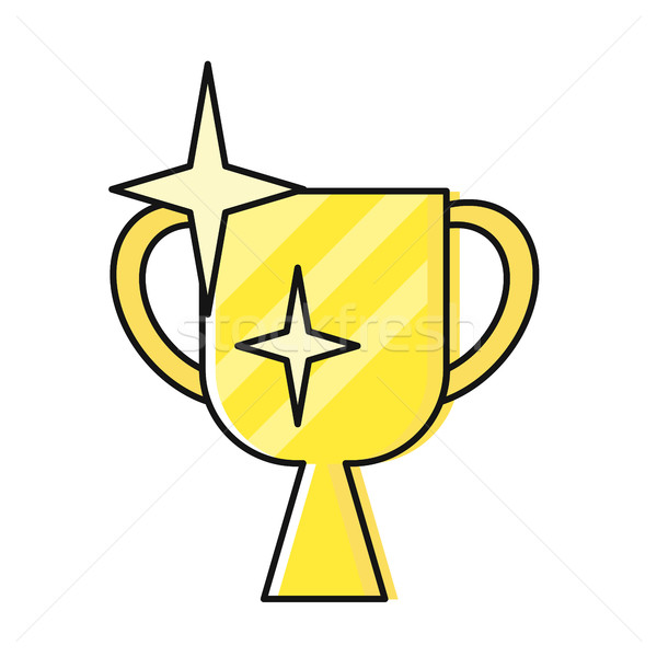 Shining Cup Vector Illustration in Flat Design.   Stock photo © robuart