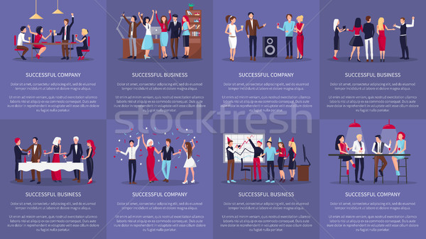 Successful Company, Business Vector Illustration Stock photo © robuart