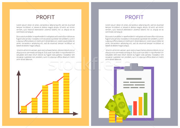 Profit Statistics Colorful Vector Illustration Stock photo © robuart