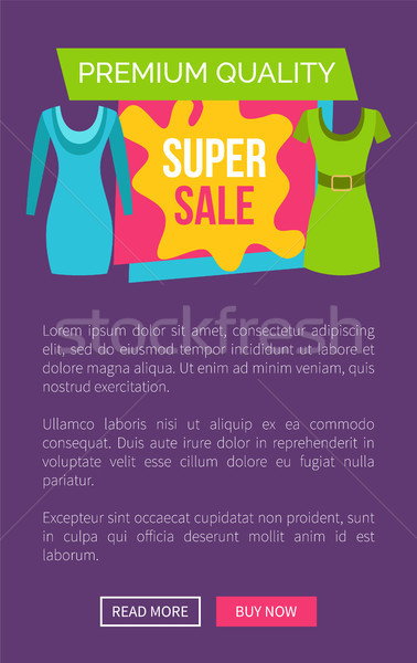 Super venda feminino roupa prêmio qualidade Foto stock © robuart