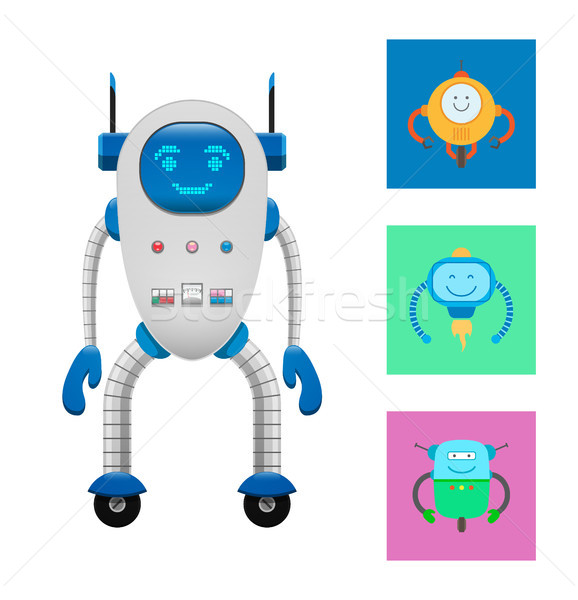 Technological Elements Set Vector Illustration Stock photo © robuart