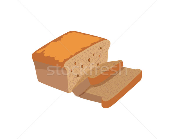 Bread Design Flat Isolated White Stock photo © robuart