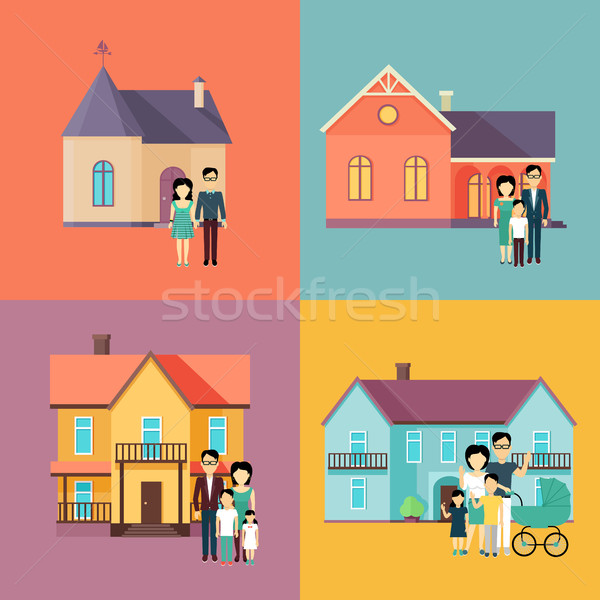 Real Estate Concept Illustrations in Flat Design. Stock photo © robuart