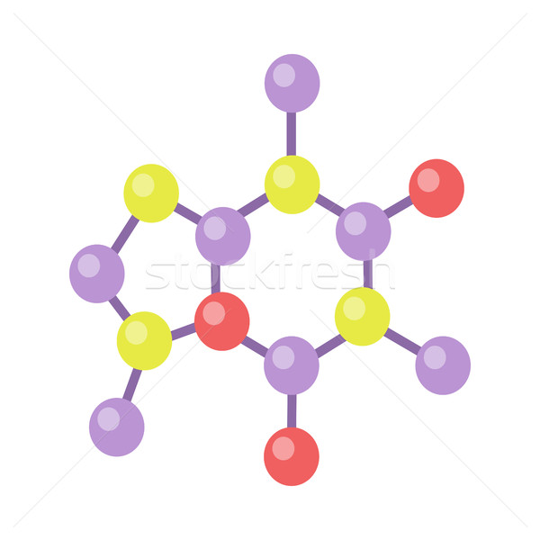 Molecular structura ilustrare proiect vector stil Imagine de stoc © robuart
