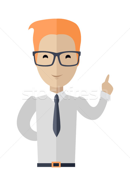 Coach Rises his Hand to Attract Attention Stock photo © robuart