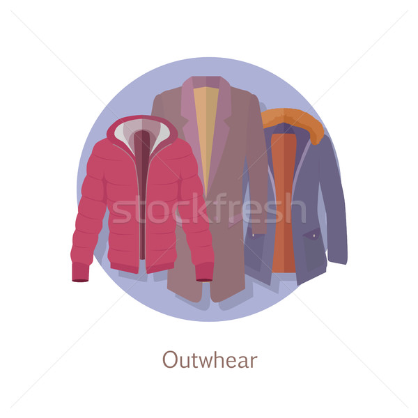 Outerwear Web Banner. Winter Collection for Man Stock photo © robuart