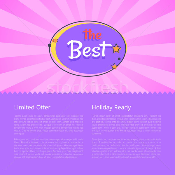 Limited Offer Holiday Ready Best Night Sale Banner Stock photo © robuart