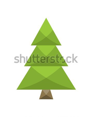 Weihnachtsbaum Zeichen Bord Fichte Symbol dekorativ Stock foto © robuart