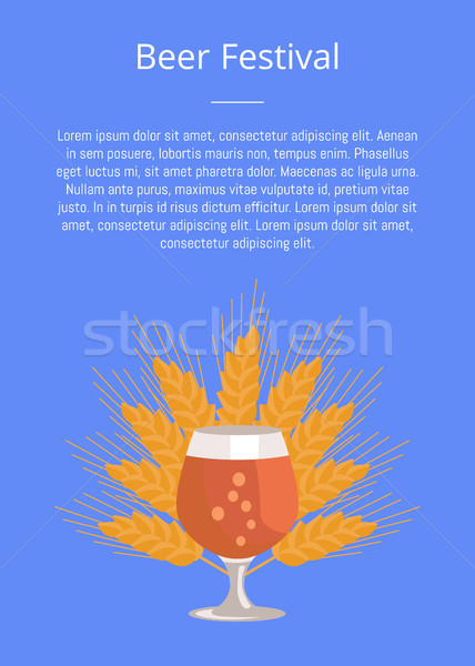 Snifter Beer in Transparent Glassware Vector Stock photo © robuart