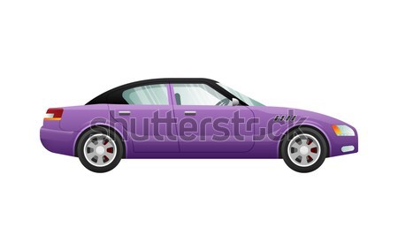 Vervoer geïsoleerd violet klassiek auto foto Stockfoto © robuart