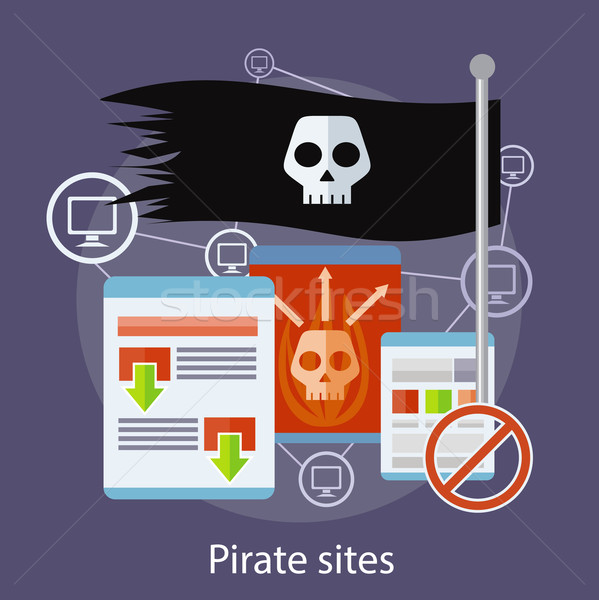 Pirate Sites Concept Stock photo © robuart