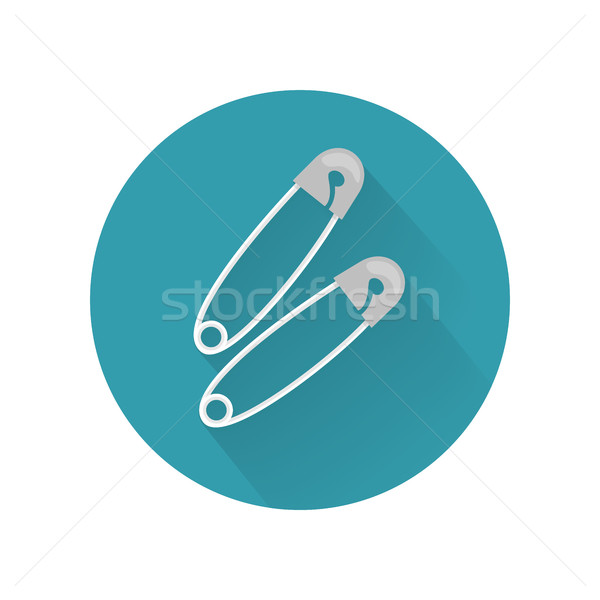 Metal Needles or Safety Pins Isolated Stock photo © robuart