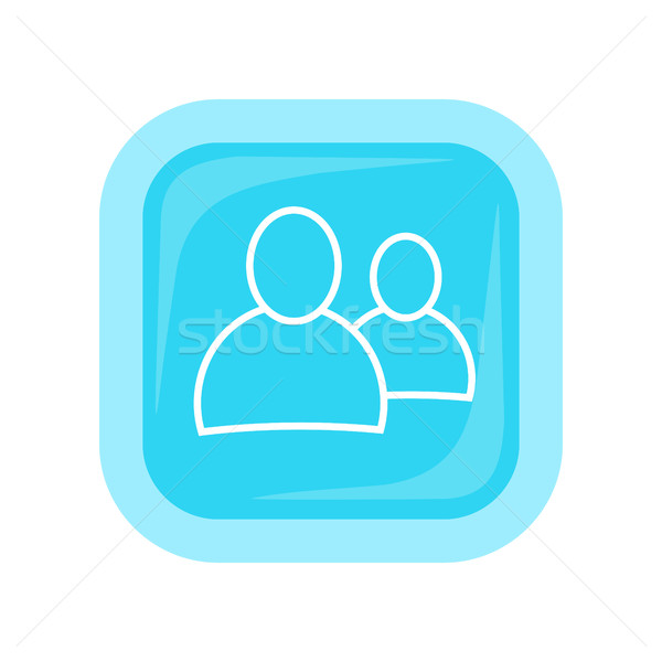 People Vector Icon In Flat Style Design Stock photo © robuart