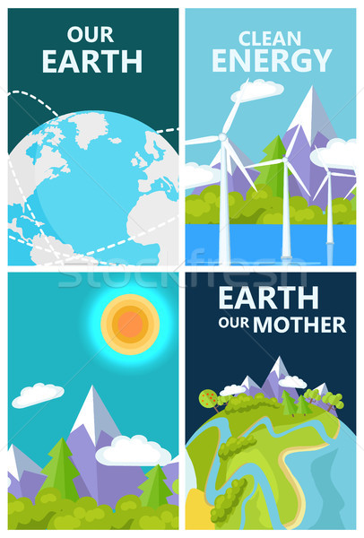 Clean Energy for Mother Earth Planet Protection Stock photo © robuart