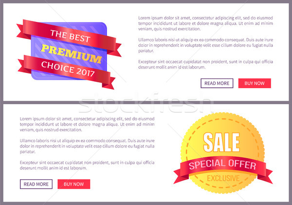 Set Sale Special Offer Order Now Web Poster Vector Stock photo © robuart
