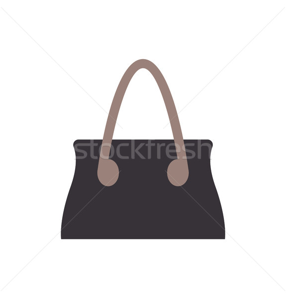 Black Handbag Template, Color Vector Illustration Stock photo © robuart
