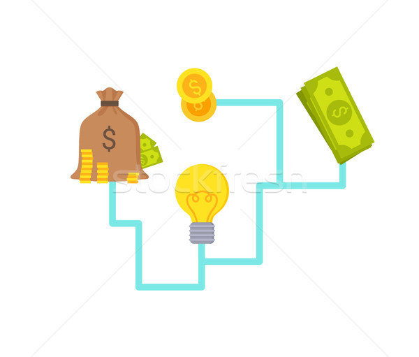 Money and Investment System Vector Illustration Stock photo © robuart