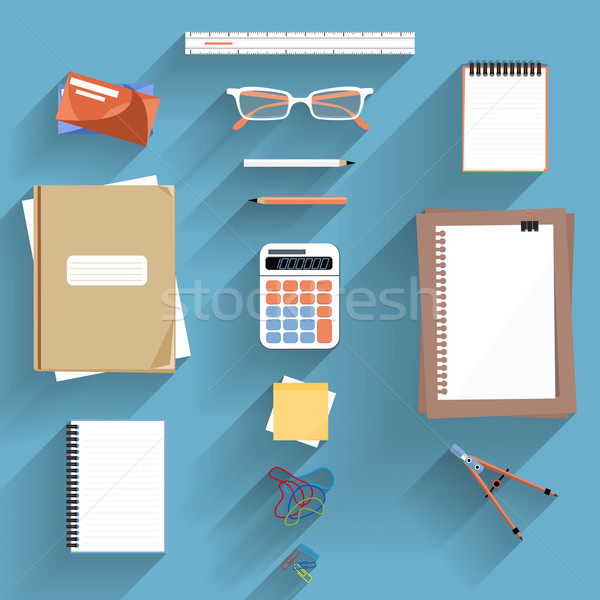 Simulateur souverain papier bureau travail livre [[stock_photo]] © robuart