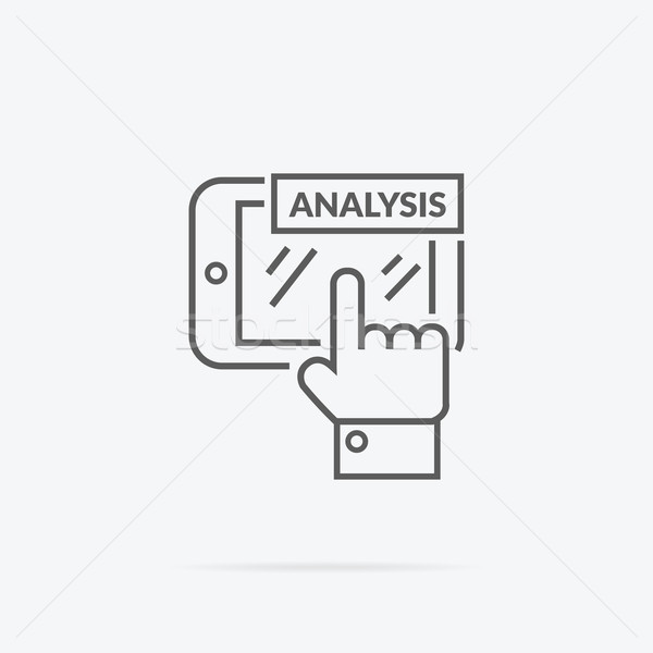 Dati analisi icona design business informazioni Foto d'archivio © robuart