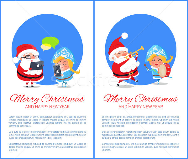 Merry Christmas Innovations Vector Illustration Stock photo © robuart