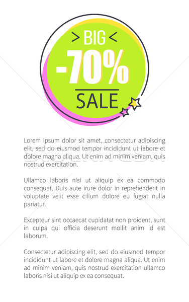 Mare vânzare promo autocolant cerc preţ Imagine de stoc © robuart