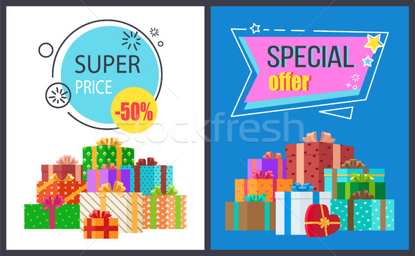 Super Price Special Offer Icon Vector Illustration Stock photo © robuart