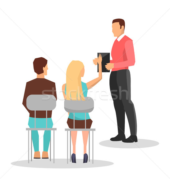 Business Training Employees Vector Illustration Stock photo © robuart