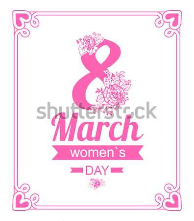 8 March Greeting Card International Womens Day Stock photo © robuart