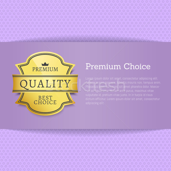 Prime exclusif qualité or étiquette [[stock_photo]] © robuart