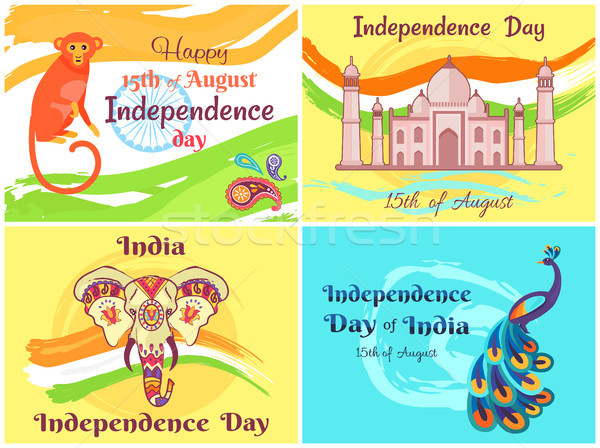 Happy Independence Day India Vector Illustration Stock photo © robuart