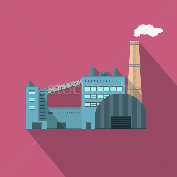 Gyár épület csövek ipari ipartelep növény Stock fotó © robuart