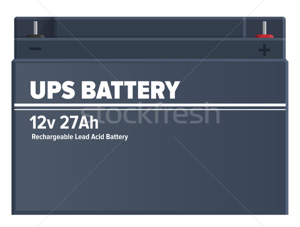 Ups Rechargeable Lead-Acid Battery Isolated Vector Stock photo © robuart