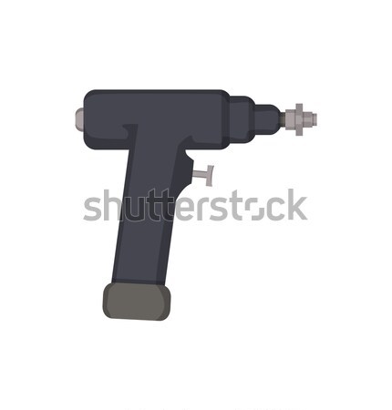 Medical Drill Icon Isolated on White Background Stock photo © robuart