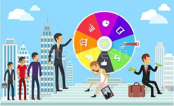 Wheel of Business Fortune  Concept Stock photo © robuart