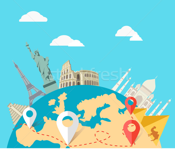 Concept of the World Adventure Travel Stock photo © robuart