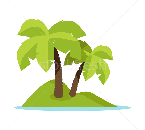 Tropic Island Concept Vector Illustration Banner Stock photo © robuart