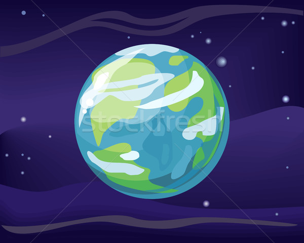 Planety Ziemi przestrzeni star kosmiczny Zdjęcia stock © robuart