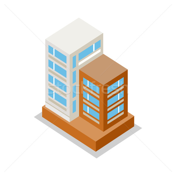 Isometric Modern Apartment Building Stock photo © robuart