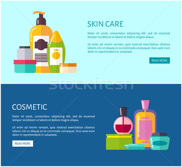 Cosmetische internet ingesteld Stockfoto © robuart