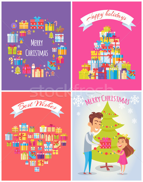 Joyeux anniversaire joyeux Noël meilleur cadeaux [[stock_photo]] © robuart