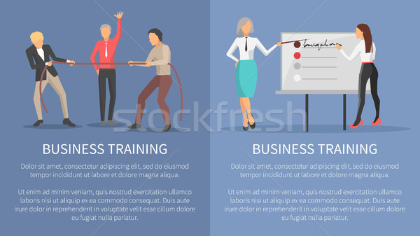 Business Training Conceptual Posters Competitions Stock photo © robuart