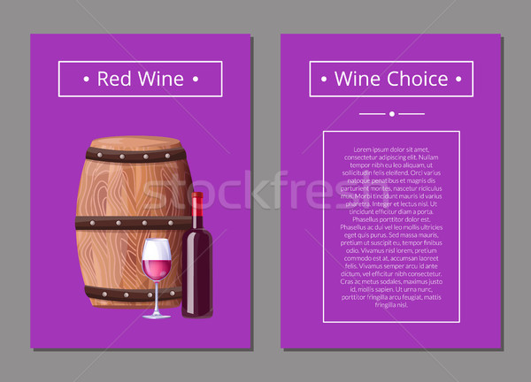Zdjęcia stock: Wino · czerwone · wyboru · plakat · butelki · alkoholu · pić
