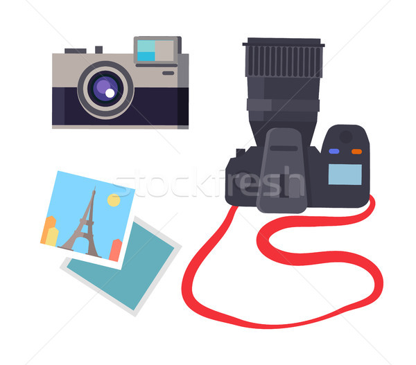 Photo caméra ensemble différent Photo stock © robuart