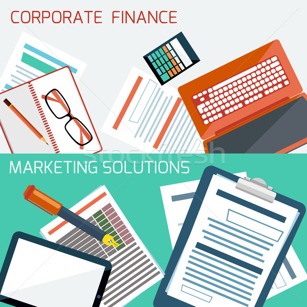 Concept for corporate finance, marketing solution Stock photo © robuart