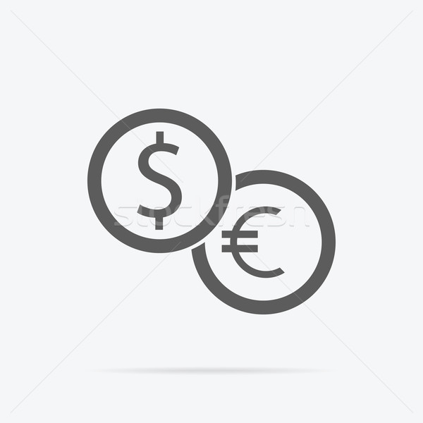 Dollar and Euro Icon Stock photo © robuart