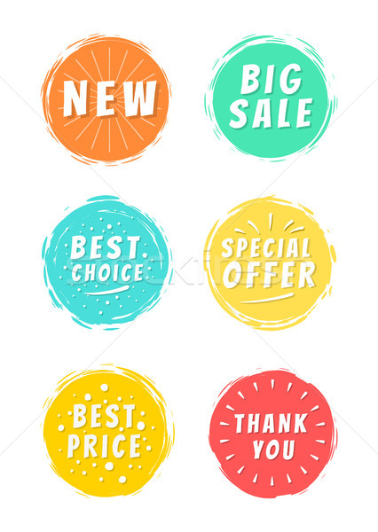 New Big Sale Best Price Thank You Text Paint Spot Stock photo © robuart