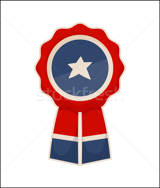Vignette icône badge modèle symbole USA [[stock_photo]] © robuart