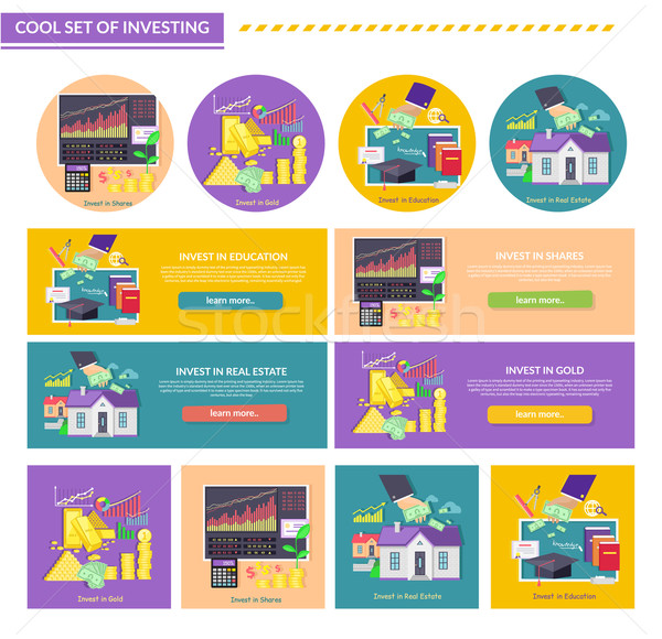 Concept Investment Gold Education Property Shares Stock photo © robuart