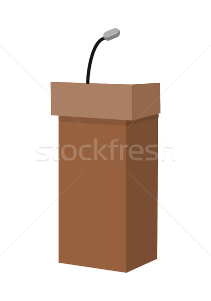 Speaking Tribune Icon Stock photo © robuart