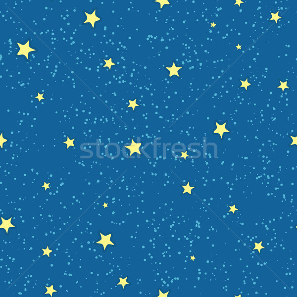 Night Sky with Bright Stars Vector in Flat Design Stock photo © robuart